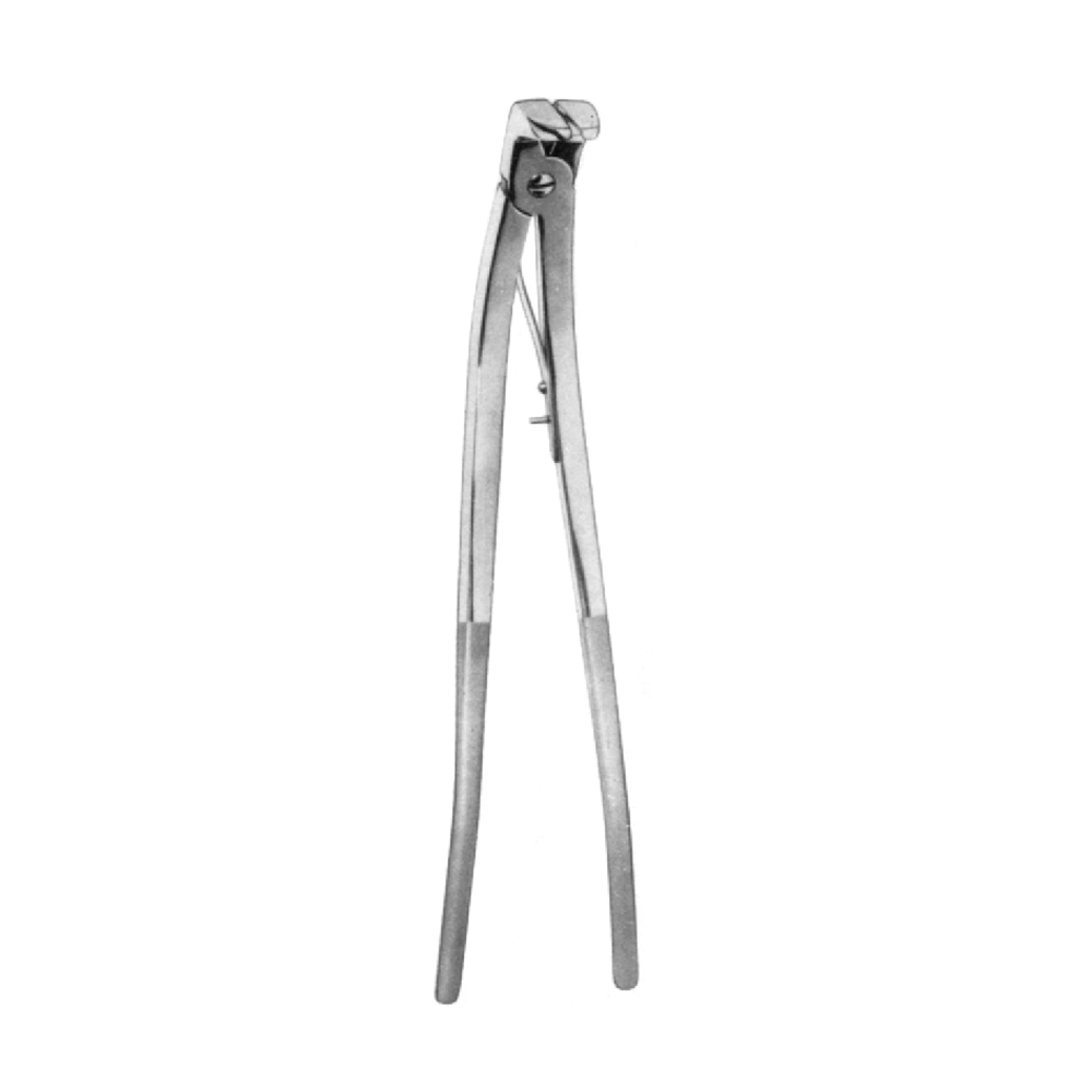 BONE RIB SHEARS ROBERTS 34.0cm with angular probe ended blades of first and second ribs