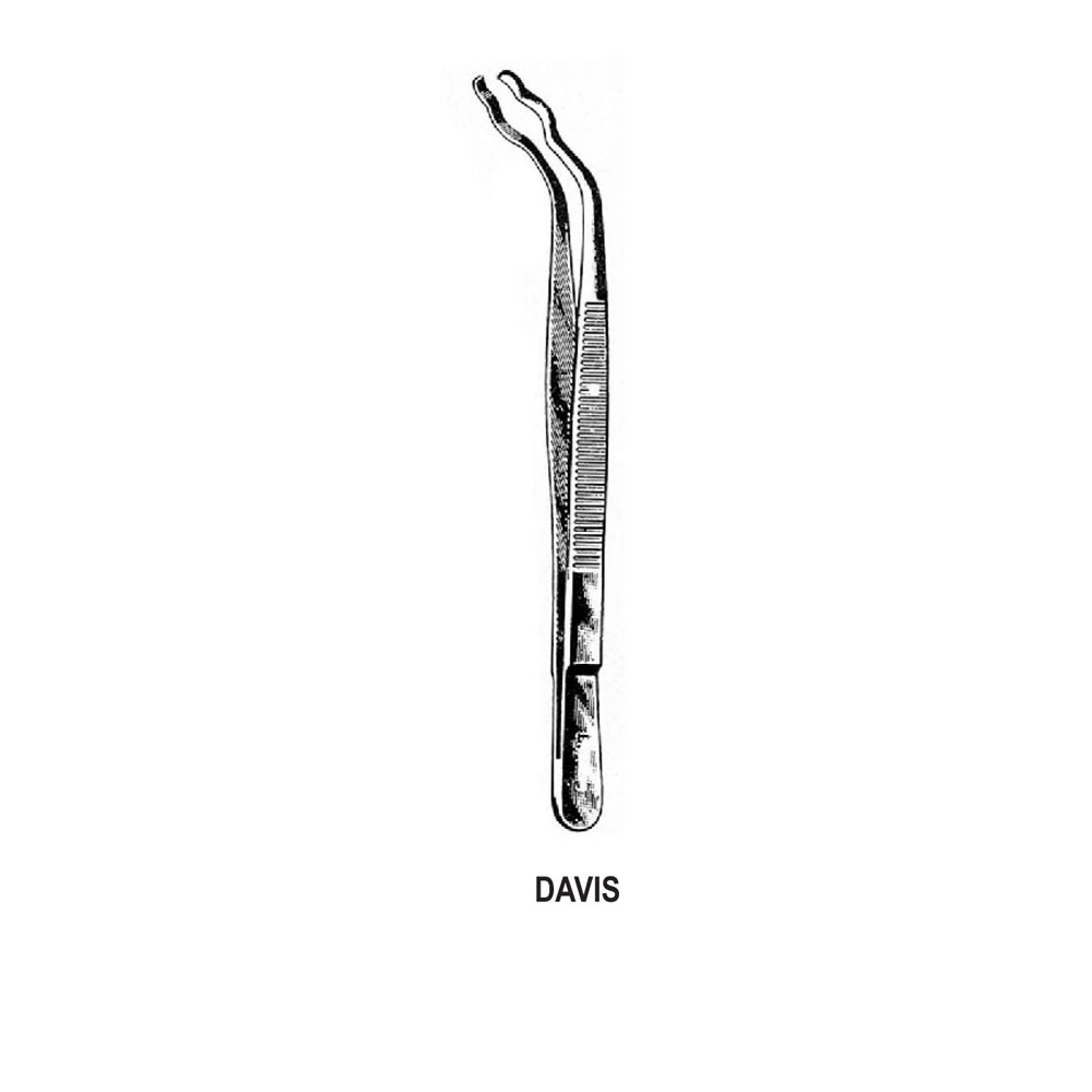 STERLIZATION DAVIS FORCEPS  16.0cm